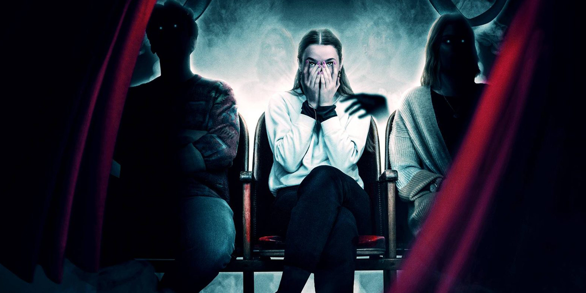 A dimly lit room with a flickering candle, shadows cast on the walls, creating an eerie atmosphere.