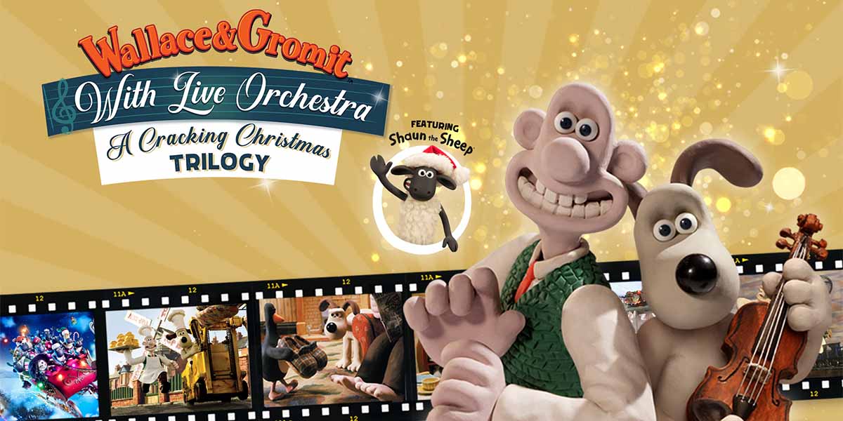 On the right is an image of Wallace & Gromit. On the left it reads 'Wallace And Gromit'