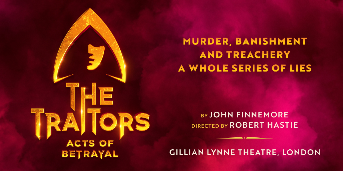 A group of contestants from "The Traitors" stands together, displaying a mix of emotions in a dramatic setting.